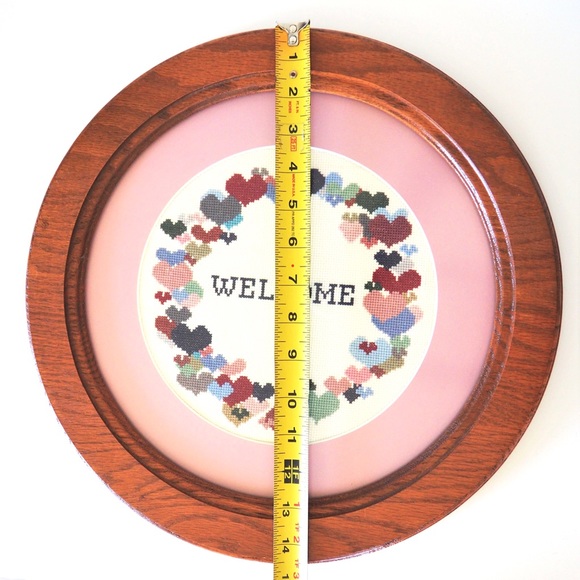 Cross Stitch Framed Welcome Sign - Picture 6 of 6